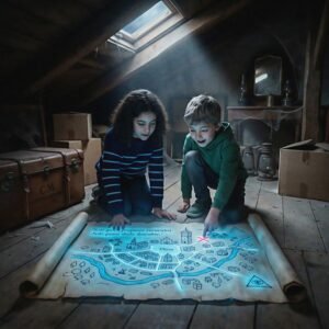 El mapa que solo aparecía de noche