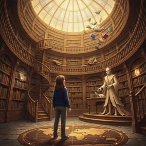 La biblioteca bajo las escaleras