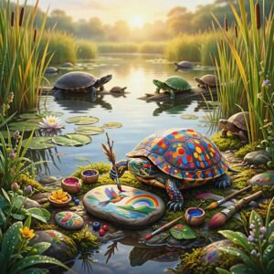 La tortuga que pintaba arcoíris